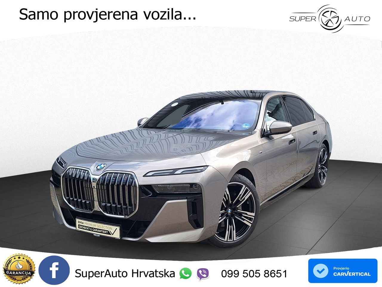 BMW 740d (299 KS) xDrive Steptronic M Sport ZRAČNI+ACC+GR SJED+KAM+PANO