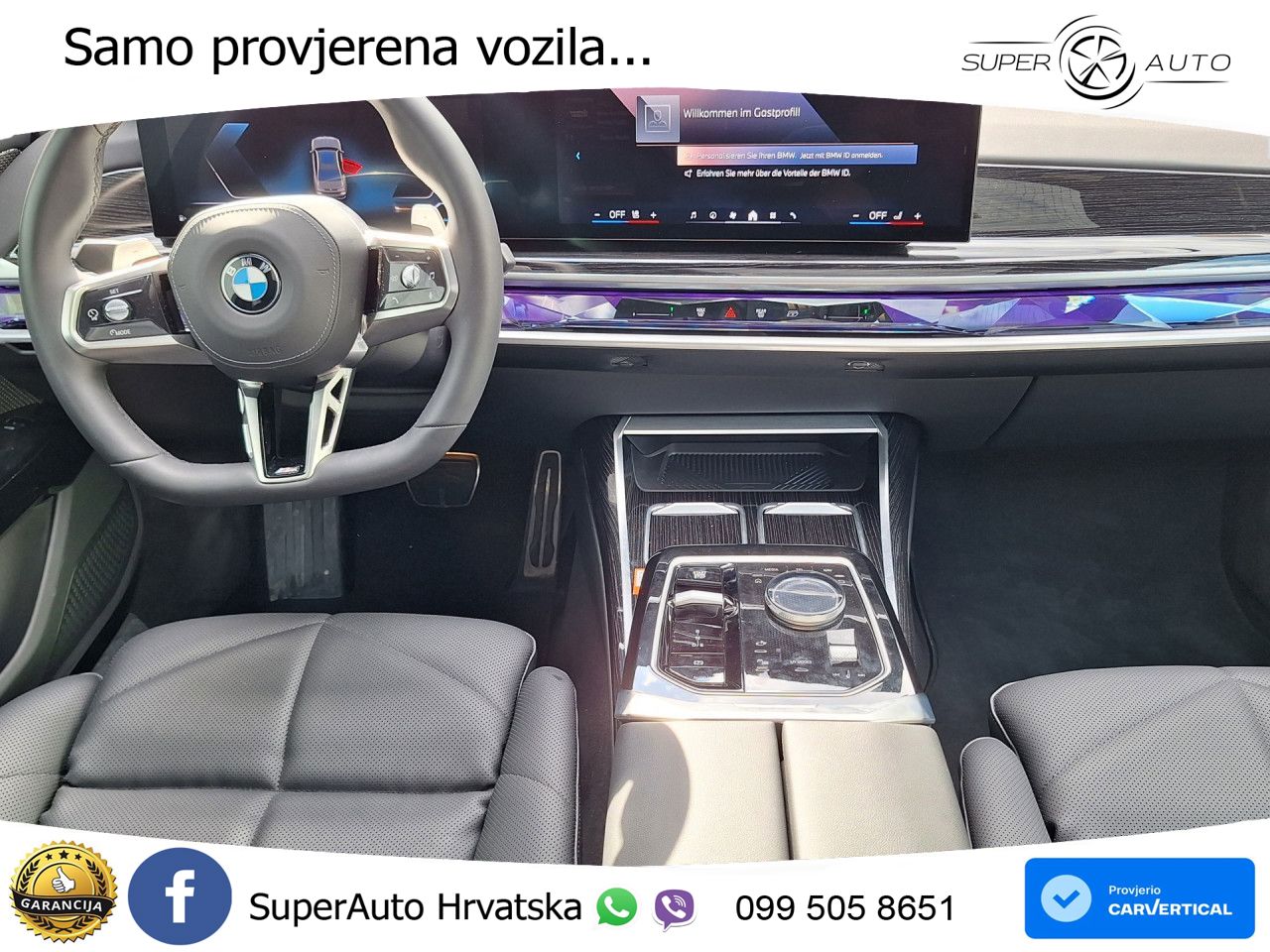 BMW 740d (299 KS) xDrive Steptronic M Sport ZRAČNI+ACC+GR SJED+KAM+PANO