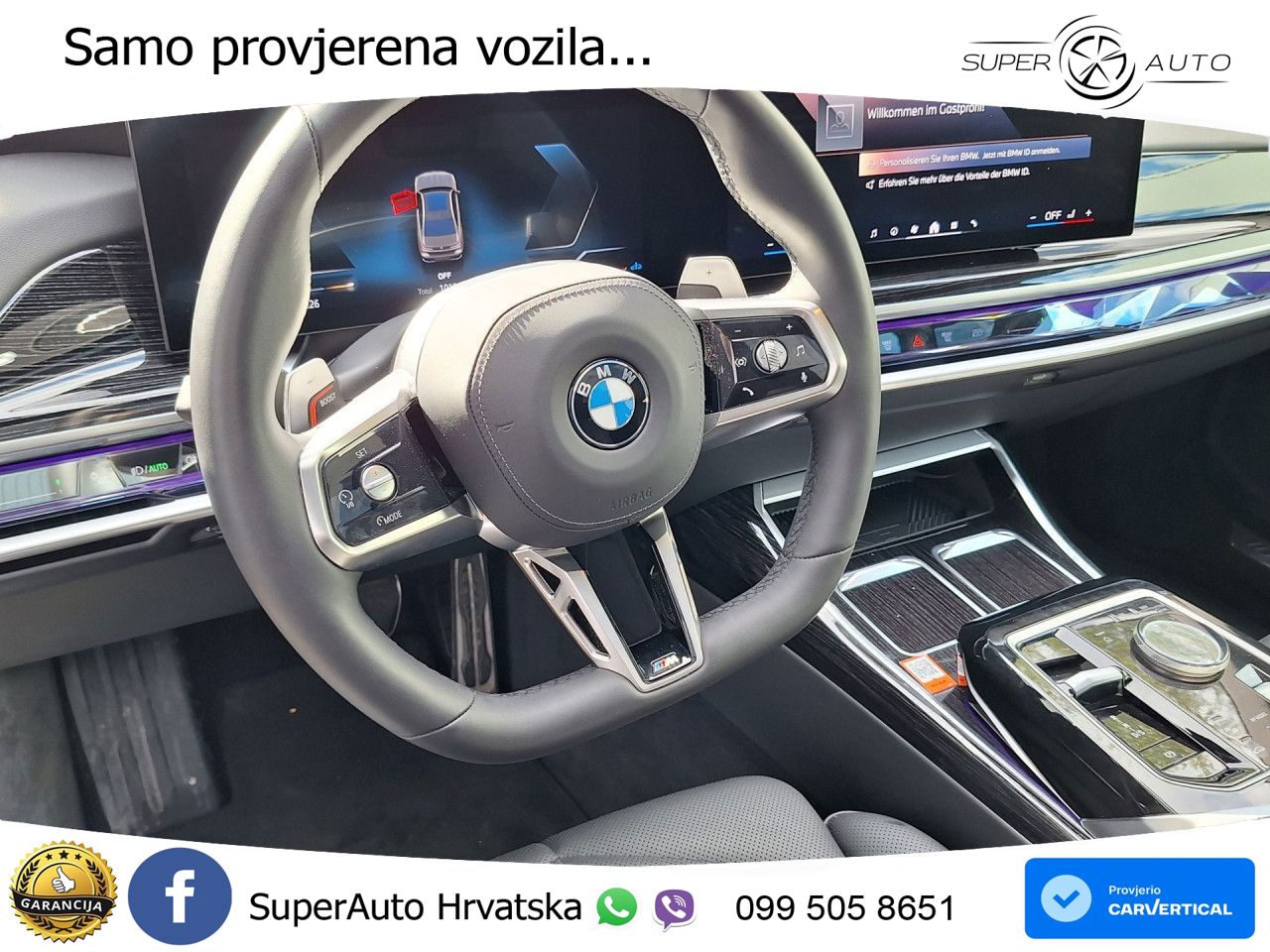 BMW 740d (299 KS) xDrive Steptronic M Sport ZRAČNI+ACC+GR SJED+KAM+PANO