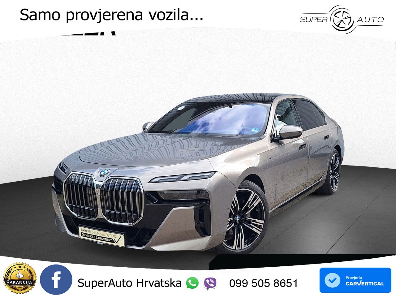BMW 740d (299 KS) xDrive Steptronic M Sport ZRAČNI+ACC+GR SJED+KAM+PANO