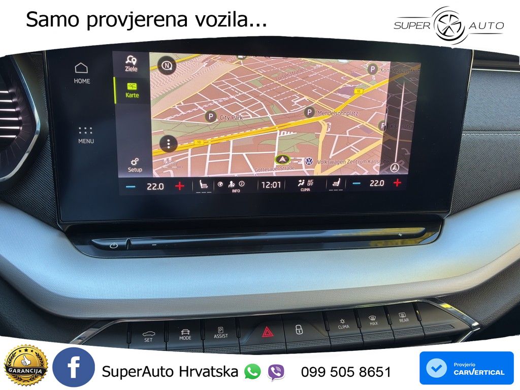 Škoda Octavia Combi 2.0 TDI (150 KS) DSG MATRIX+GR SJED+KAM
