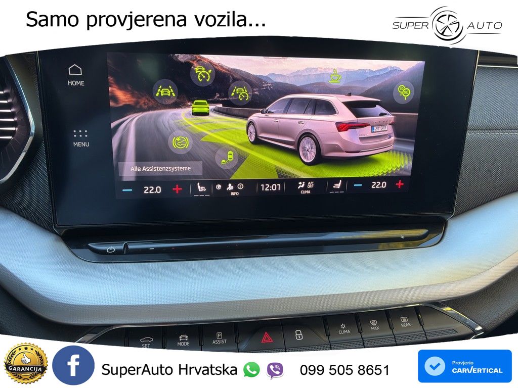 Škoda Octavia Combi 2.0 TDI (150 KS) DSG MATRIX+GR SJED+KAM