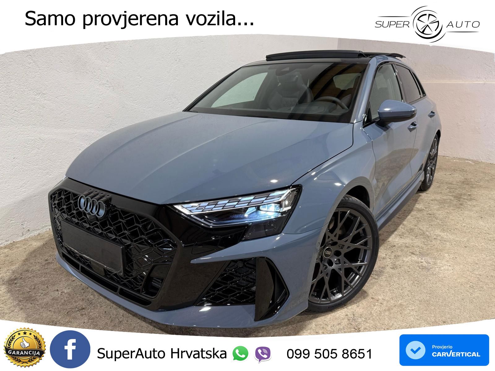 Audi RS3 Sportback 2.5 TFSI (400 KS) quattro S tronic LED+GR SJED+ACC