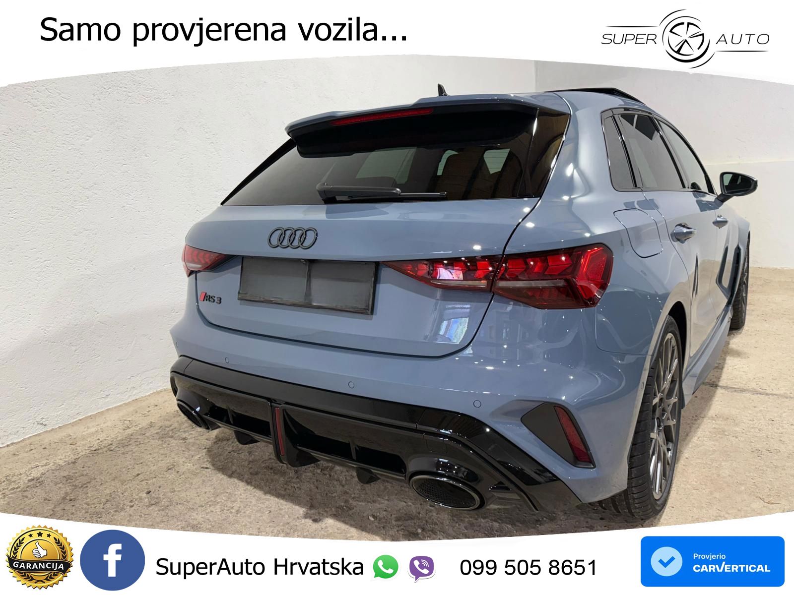 Audi RS3 Sportback 2.5 TFSI (400 KS) quattro S tronic LED+GR SJED+ACC