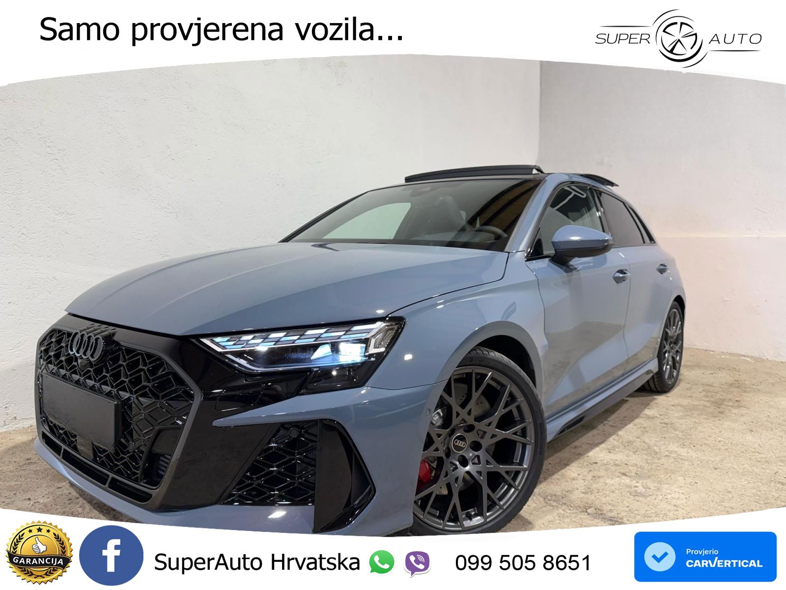 Audi RS3 Sportback 2.5 TFSI (400 KS) quattro S tronic LED+GR SJED+ACC