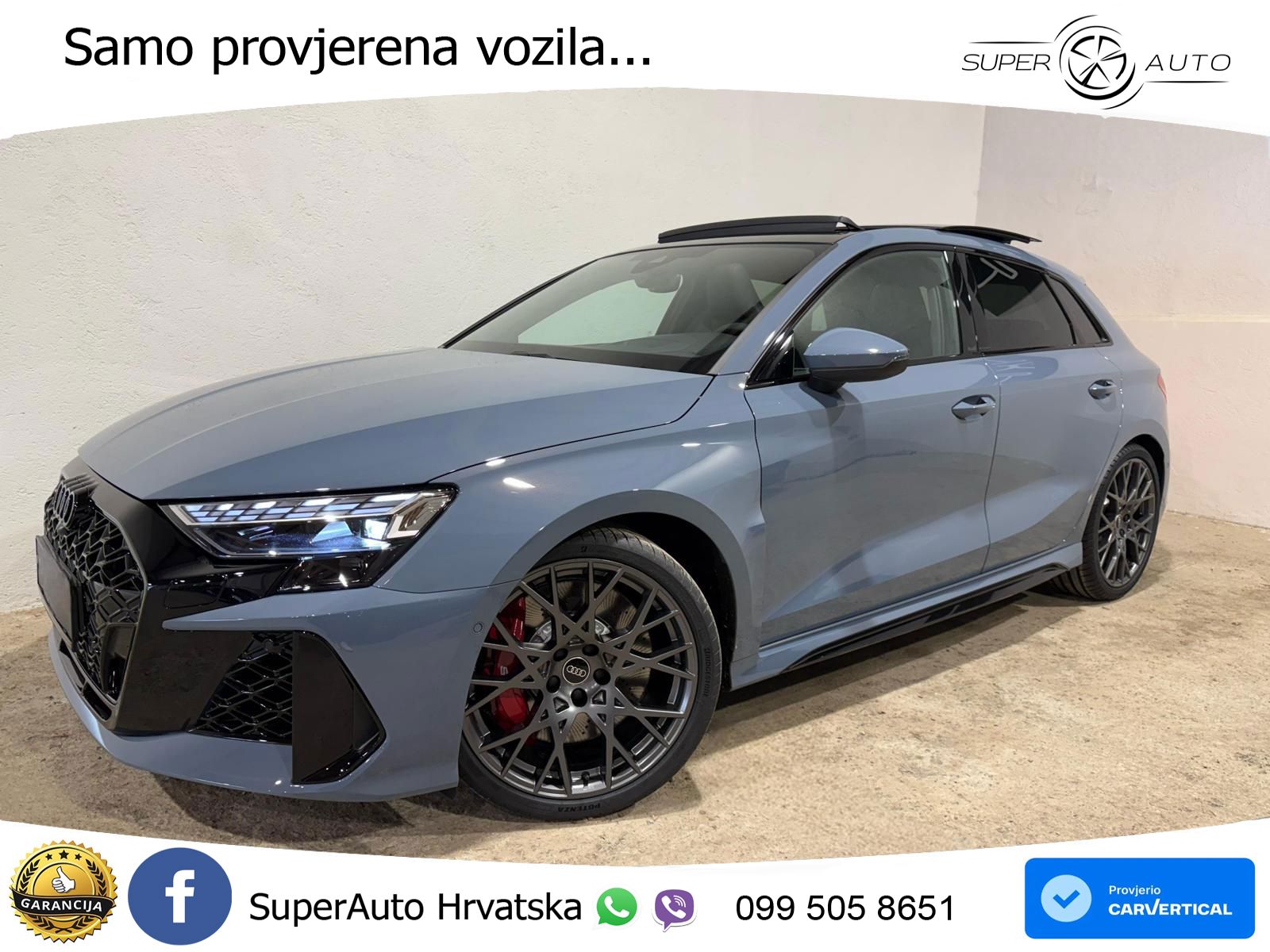 Audi RS3 Sportback 2.5 TFSI (400 KS) quattro S tronic LED+GR SJED+ACC