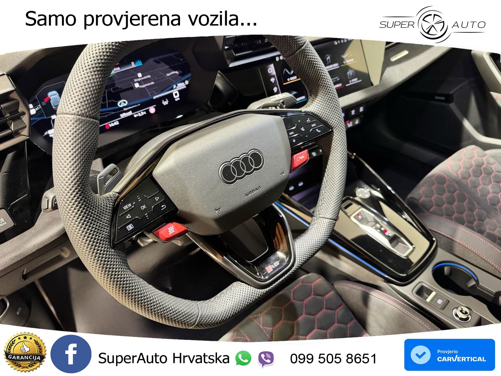 Audi RS3 Sportback 2.5 TFSI (400 KS) quattro S tronic LED+GR SJED+ACC