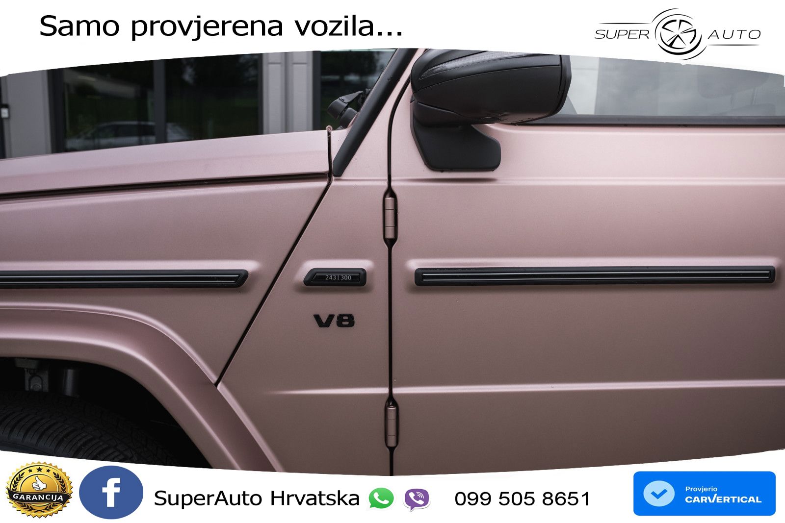 Mercedes G 500 Long V8 (422 KS) 4MATIC 9G-TRONIC LED+GR SJED+ACC