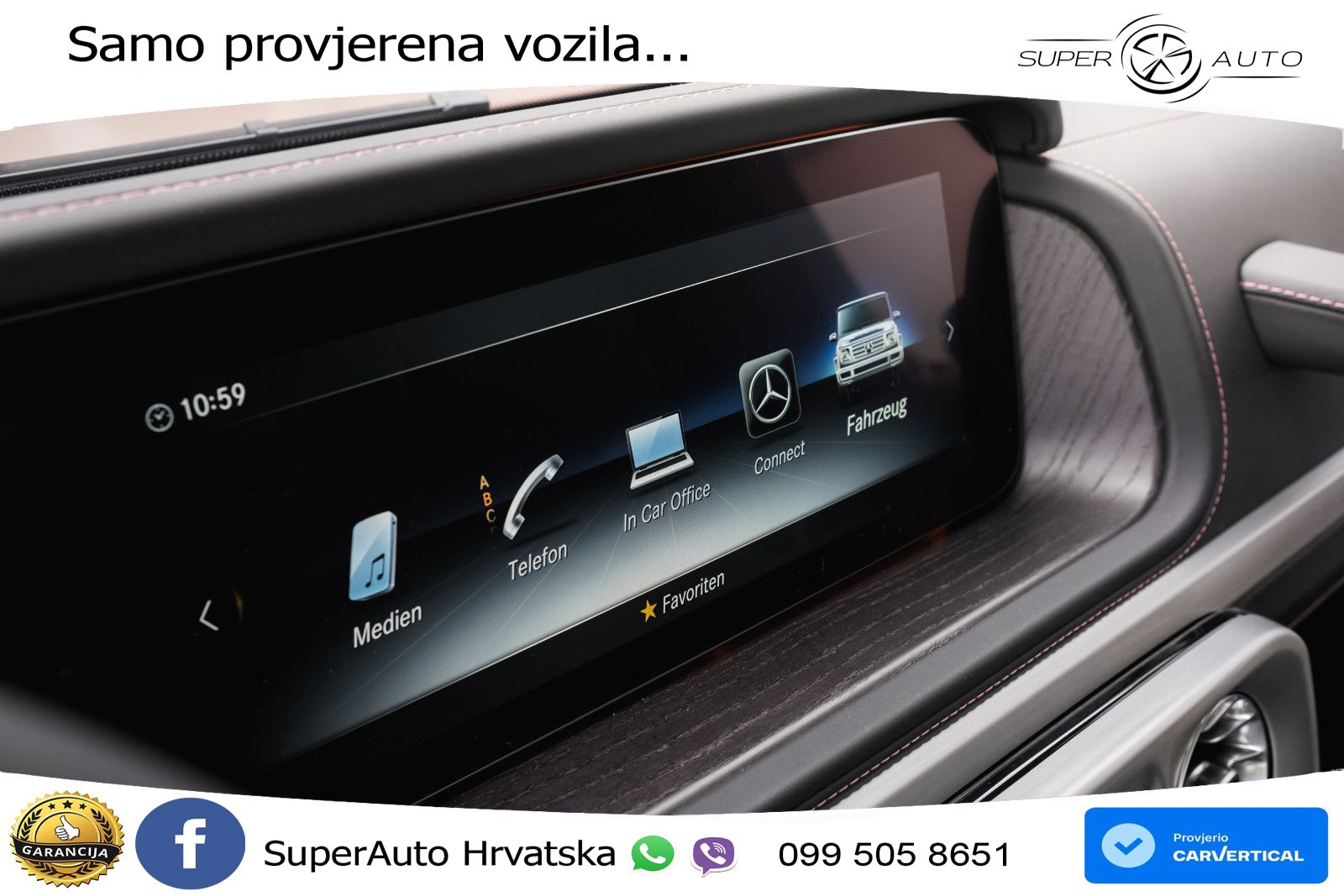 Mercedes G 500 Long V8 (422 KS) 4MATIC 9G-TRONIC LED+GR SJED+ACC