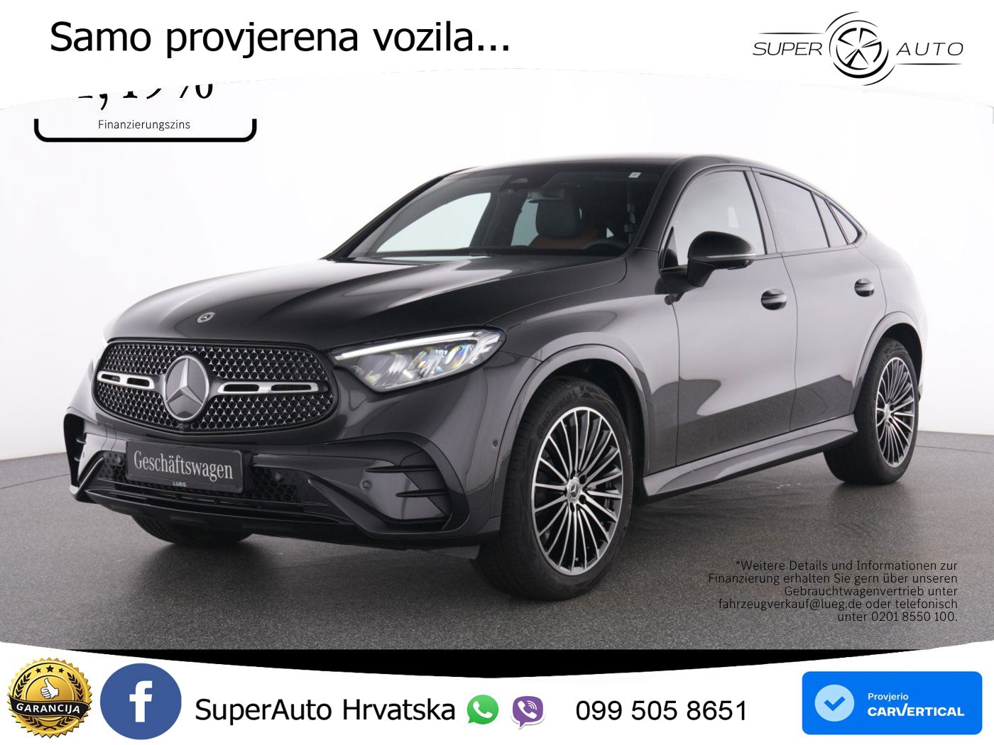 Mercedes GLC Coupe 200d (163 KS) 4MATIC 9G-TRONIC AMG LED+GR SJED+ACC