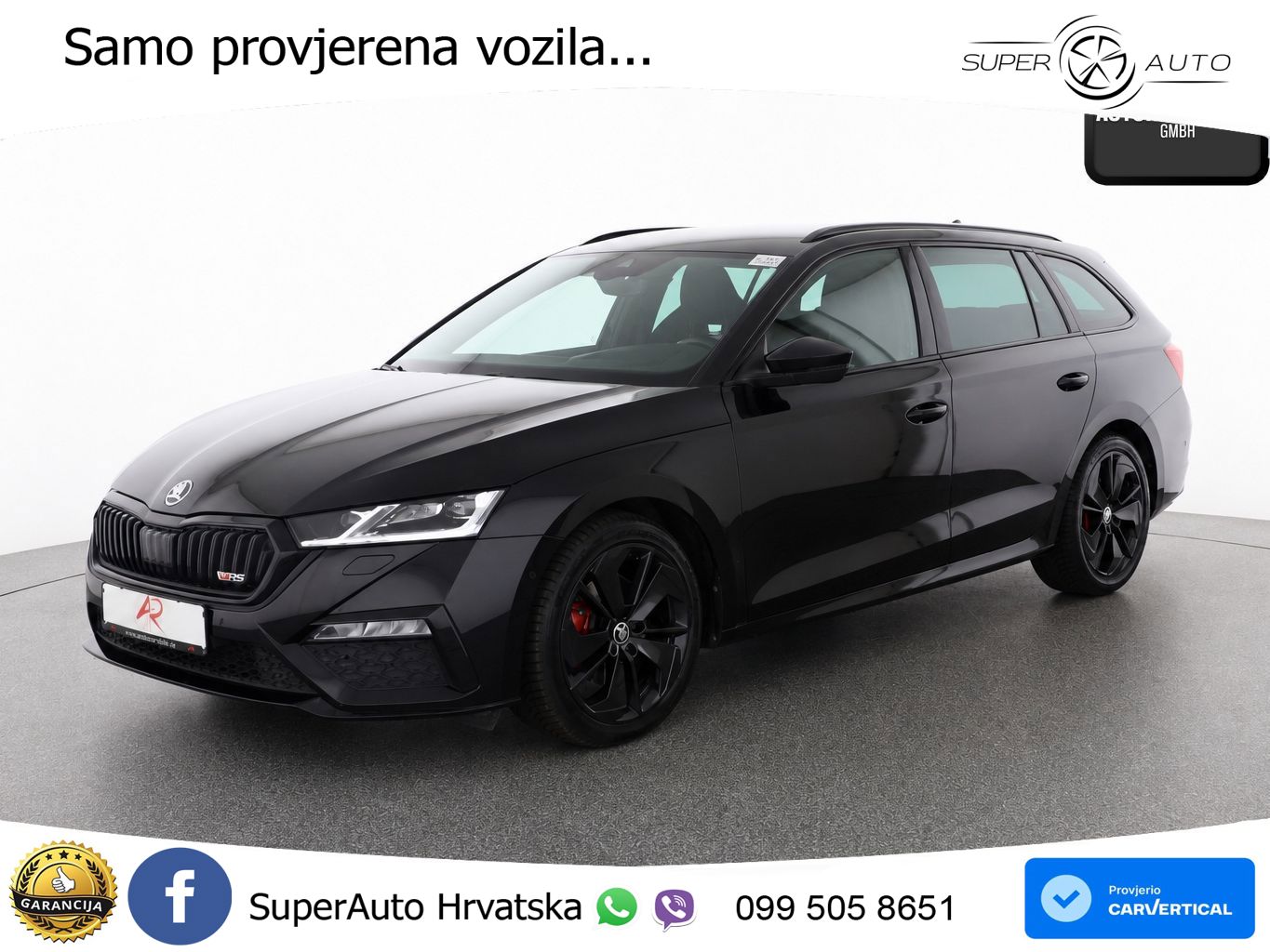 Škoda Octavia Combi RS 2.0 TDI (200 KS) DSG LED+GR SJED+ACC
