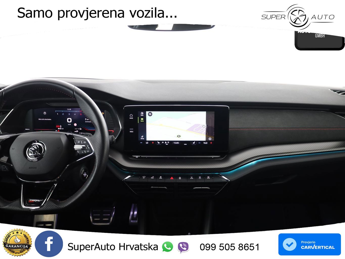 Škoda Octavia Combi RS 2.0 TDI (200 KS) DSG LED+GR SJED+ACC