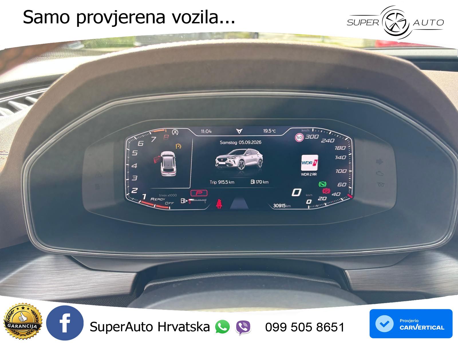 Cupra Formentor VZ5 2.5 TSI (390 KS) 4Drive DSG MATRIX+GR SJED+KAM