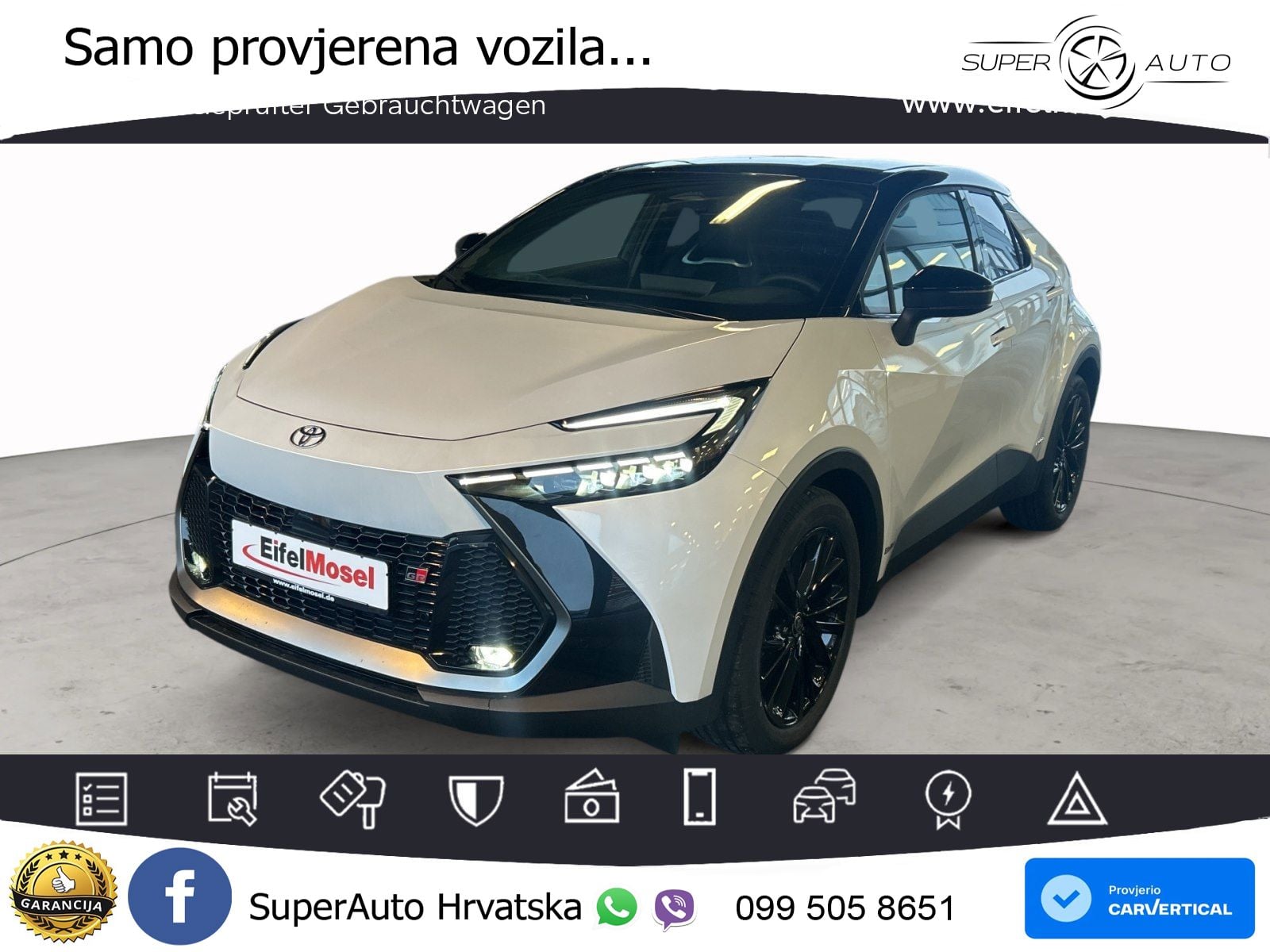 Toyota C-HR 2.0 (198 KS) Hybrid AWD e-CVT GR Sport LED+GR SJED+ACC