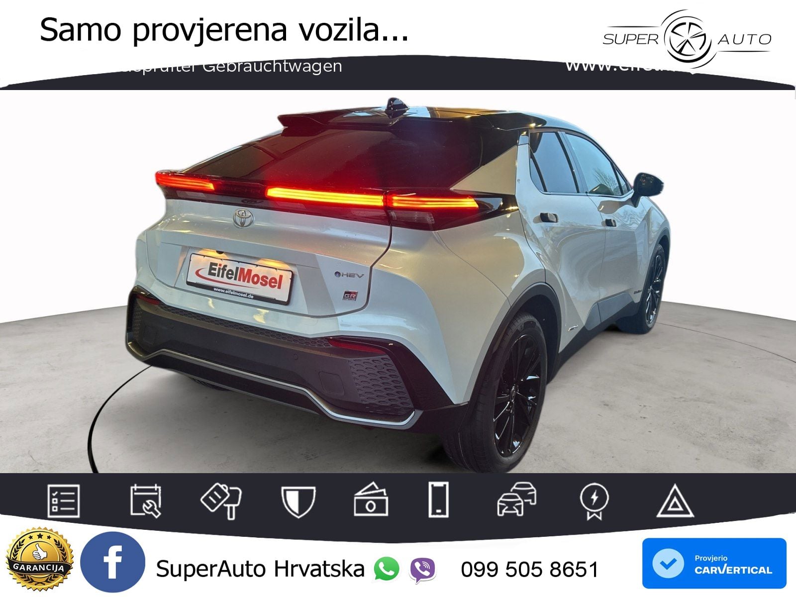 Toyota C-HR 2.0 (198 KS) Hybrid AWD e-CVT GR Sport LED+GR SJED+ACC