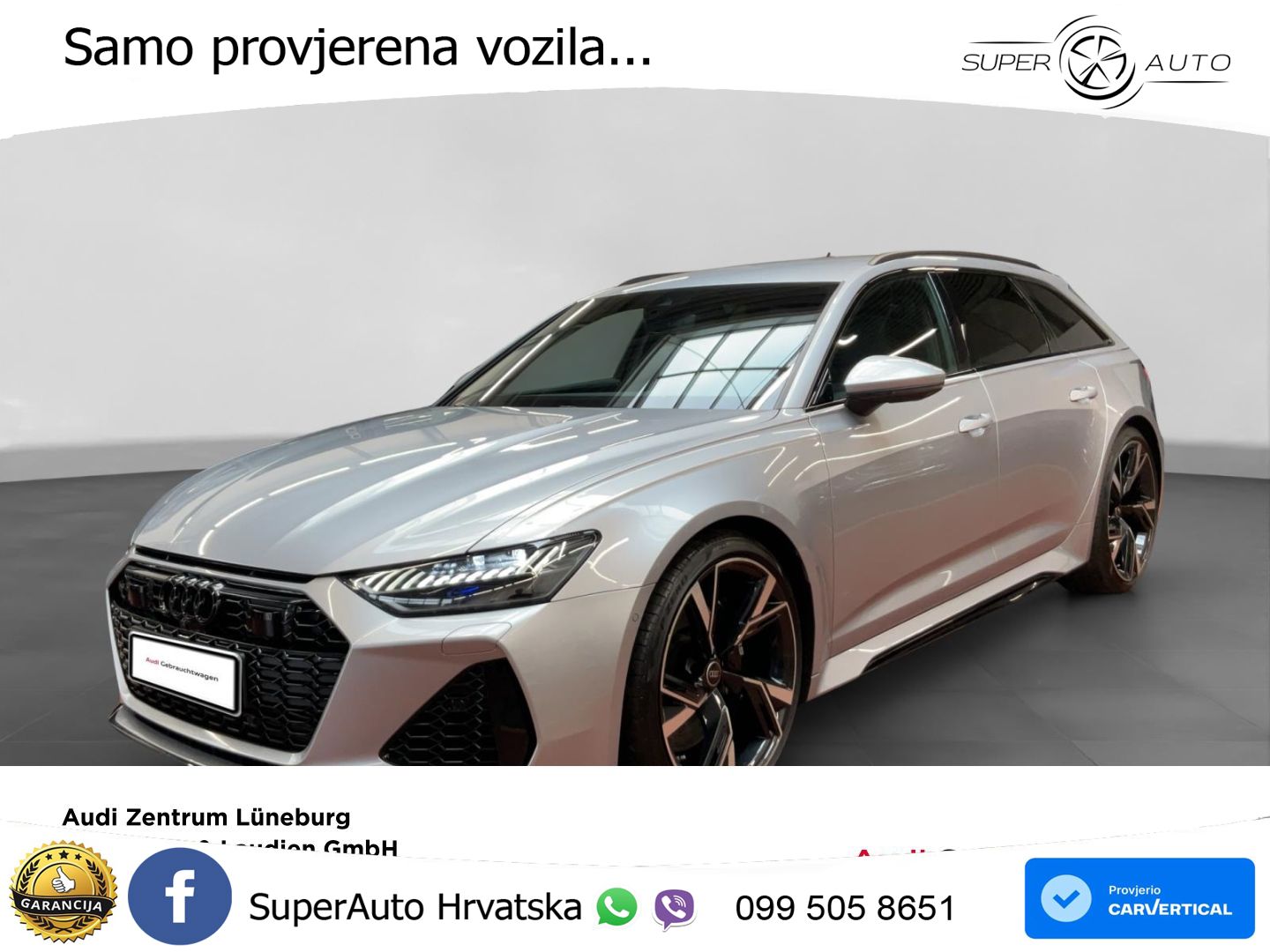 Audi RS6 Avant 4.0 TFSI V8 (600 KS) quattro Tiptronic Kuka LED+GR SJED+ACC