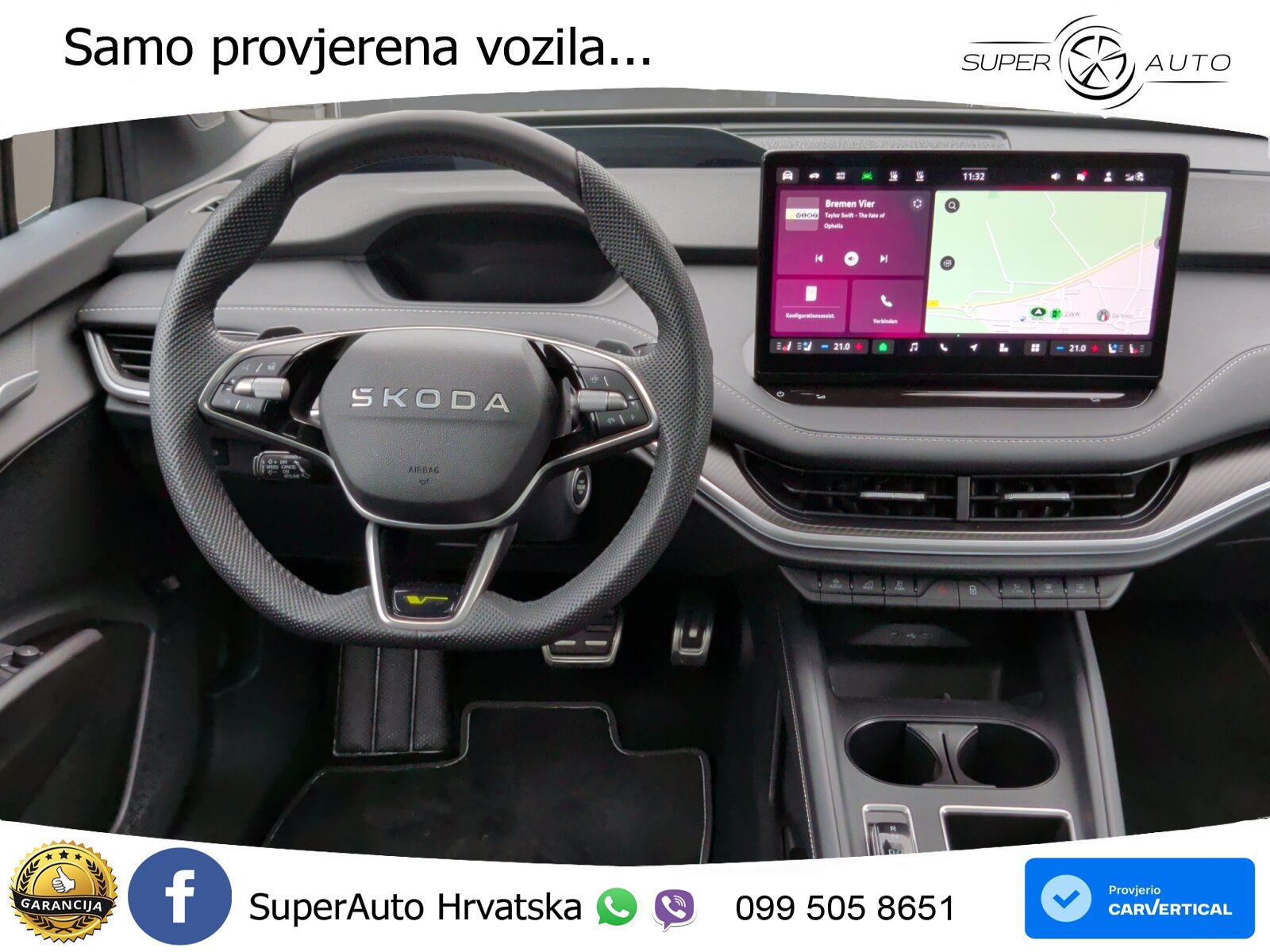 Škoda Enyaq iV RS 82 kWh (340 KS) AWD Suite MATRIX+GR SJED+KAM