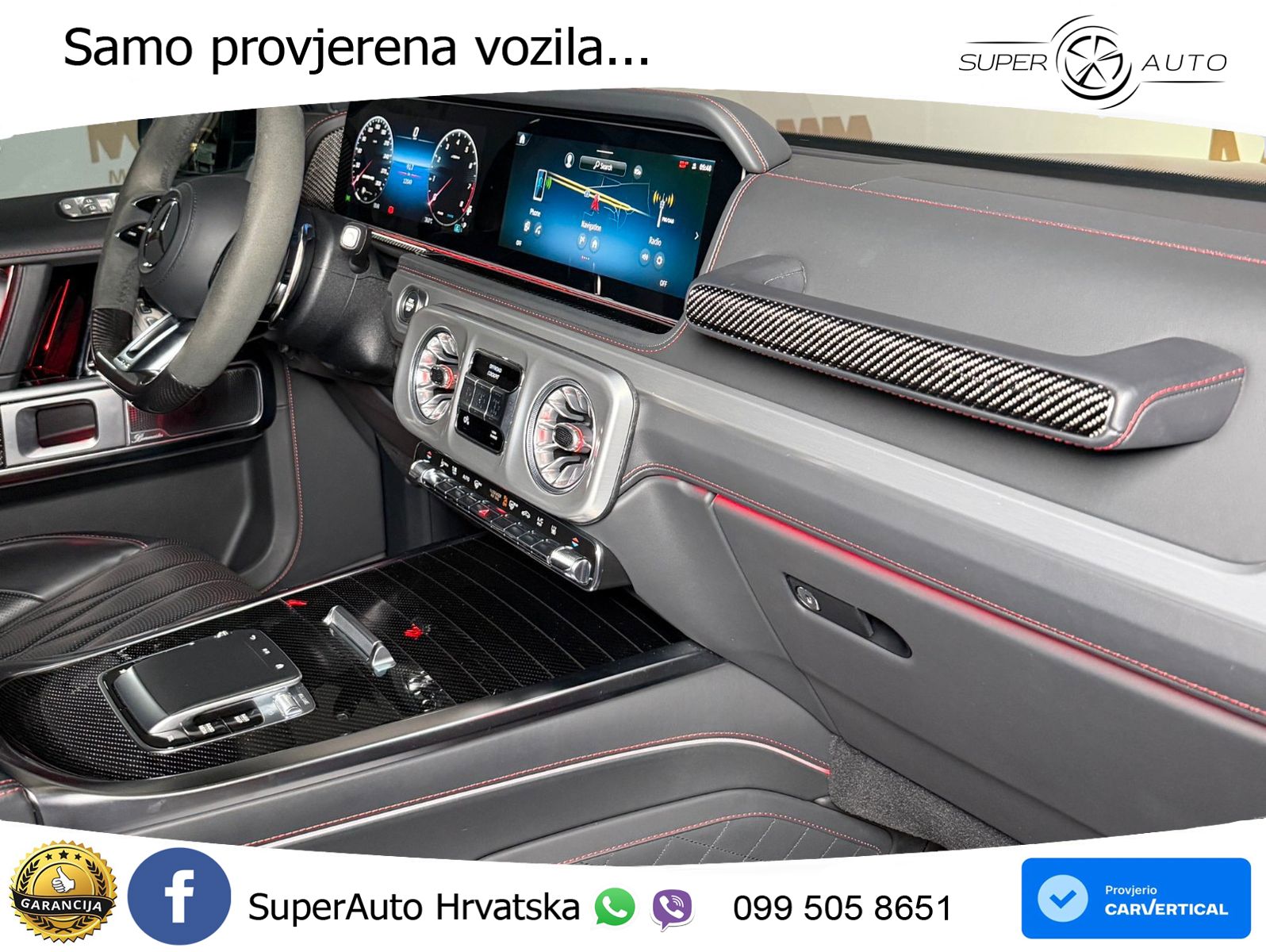 Mercedes AMG G 63 Long V8 (585 KS) 4MATIC 9G-TRONIC AMG SPEEDSHIFT TCT ZRAČNI+ACC+GR SJED+360