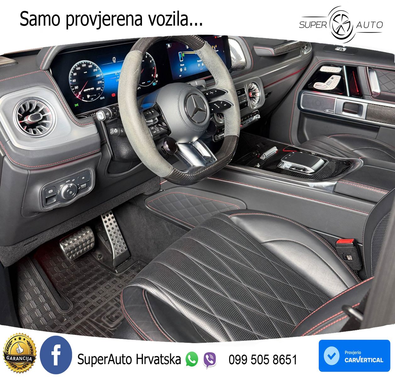 Mercedes AMG G 63 Long V8 (585 KS) 4MATIC 9G-TRONIC AMG SPEEDSHIFT TCT ZRAČNI+ACC+GR SJED+360