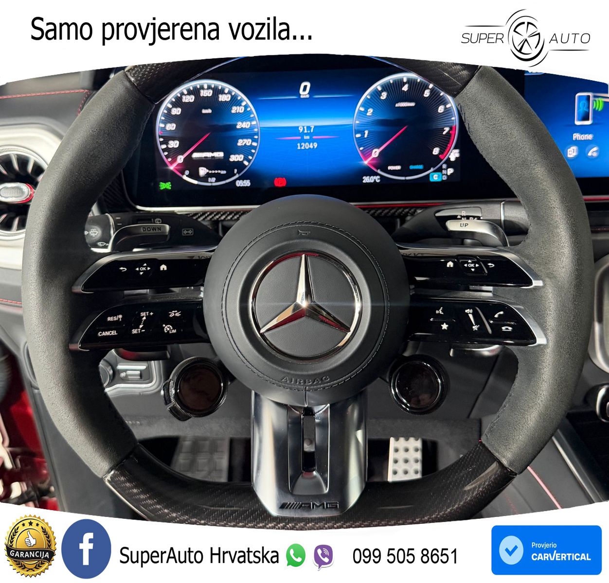 Mercedes AMG G 63 Long V8 (585 KS) 4MATIC 9G-TRONIC AMG SPEEDSHIFT TCT ZRAČNI+ACC+GR SJED+360