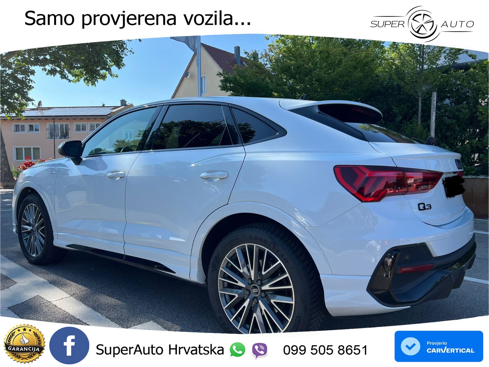 Audi Q3 Sportback 40 TDI (200 KS) quattro S tronic S line LED+GR SJED+ACC