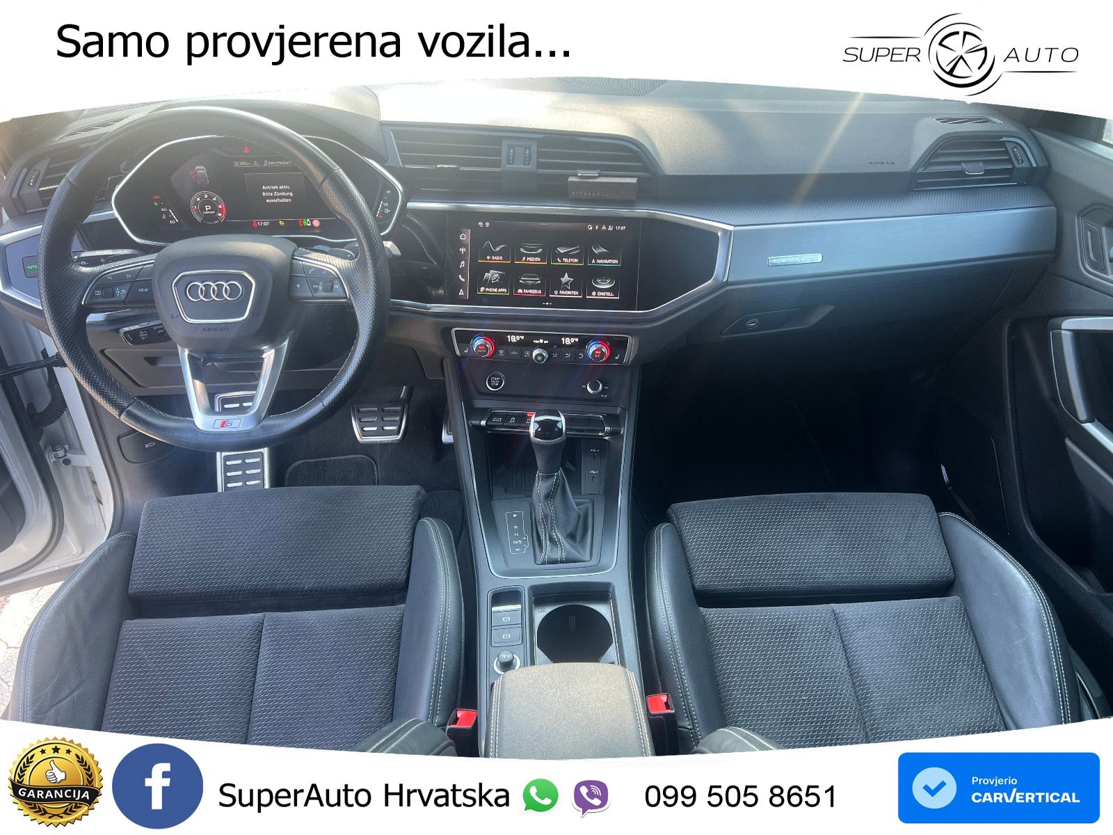 Audi Q3 Sportback 40 TDI (200 KS) quattro S tronic S line LED+GR SJED+ACC