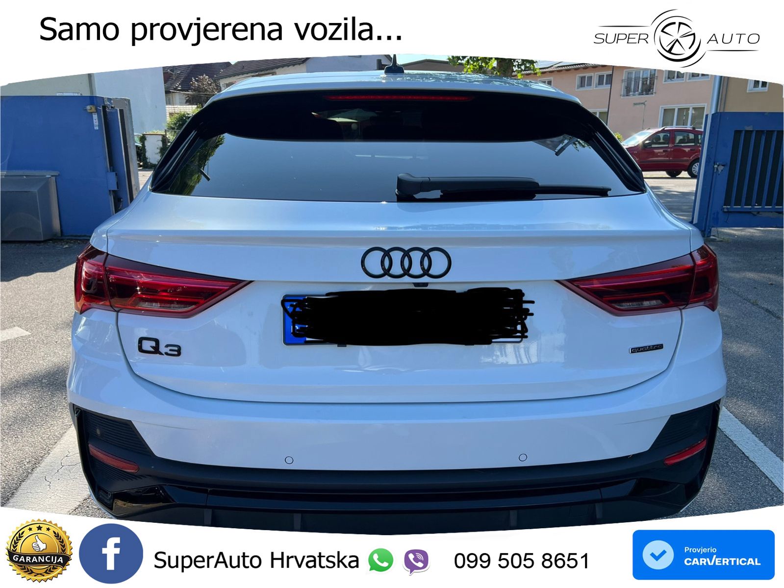 Audi Q3 Sportback 40 TDI (200 KS) quattro S tronic S line LED+GR SJED+ACC