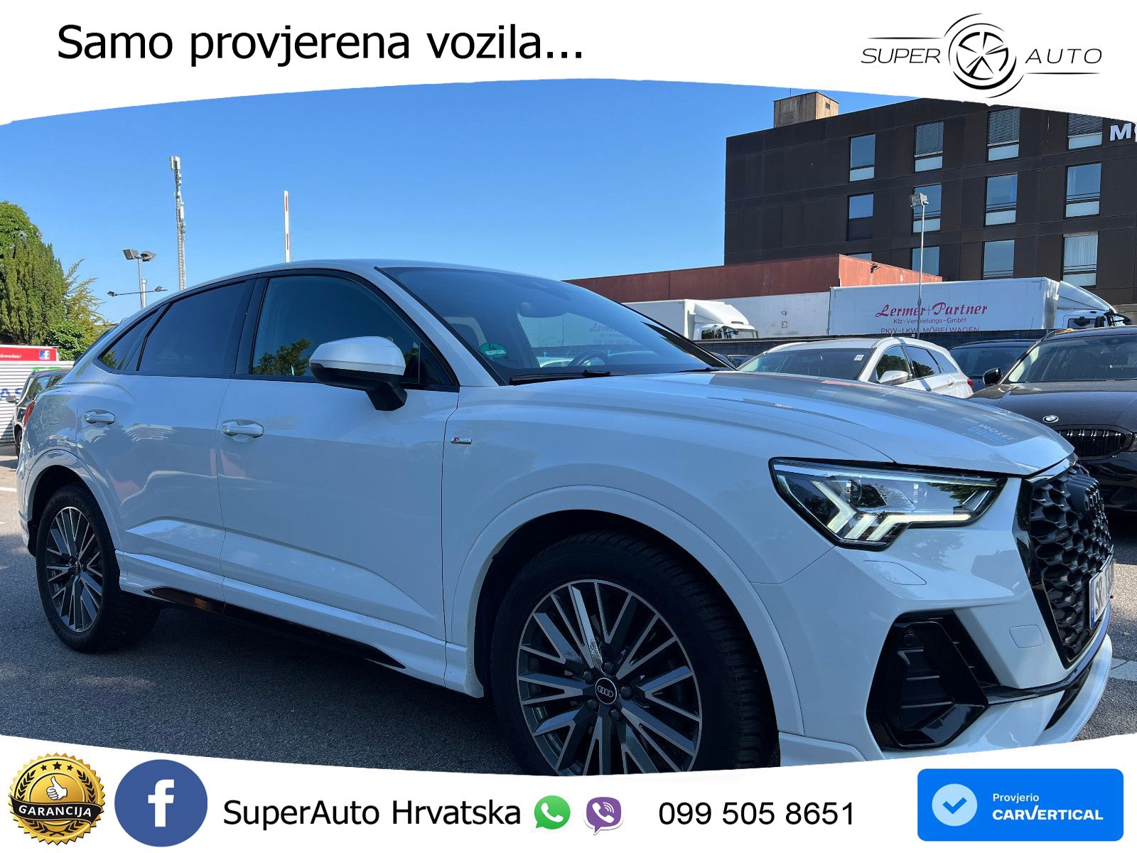 Audi Q3 Sportback 40 TDI (200 KS) quattro S tronic S line LED+GR SJED+ACC
