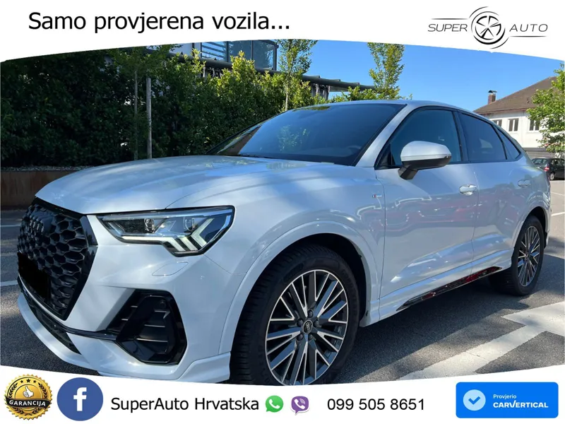 Audi Q3 Sportback 40 TDI (200 KS) quattro S tronic S line LED+GR SJED+ACC