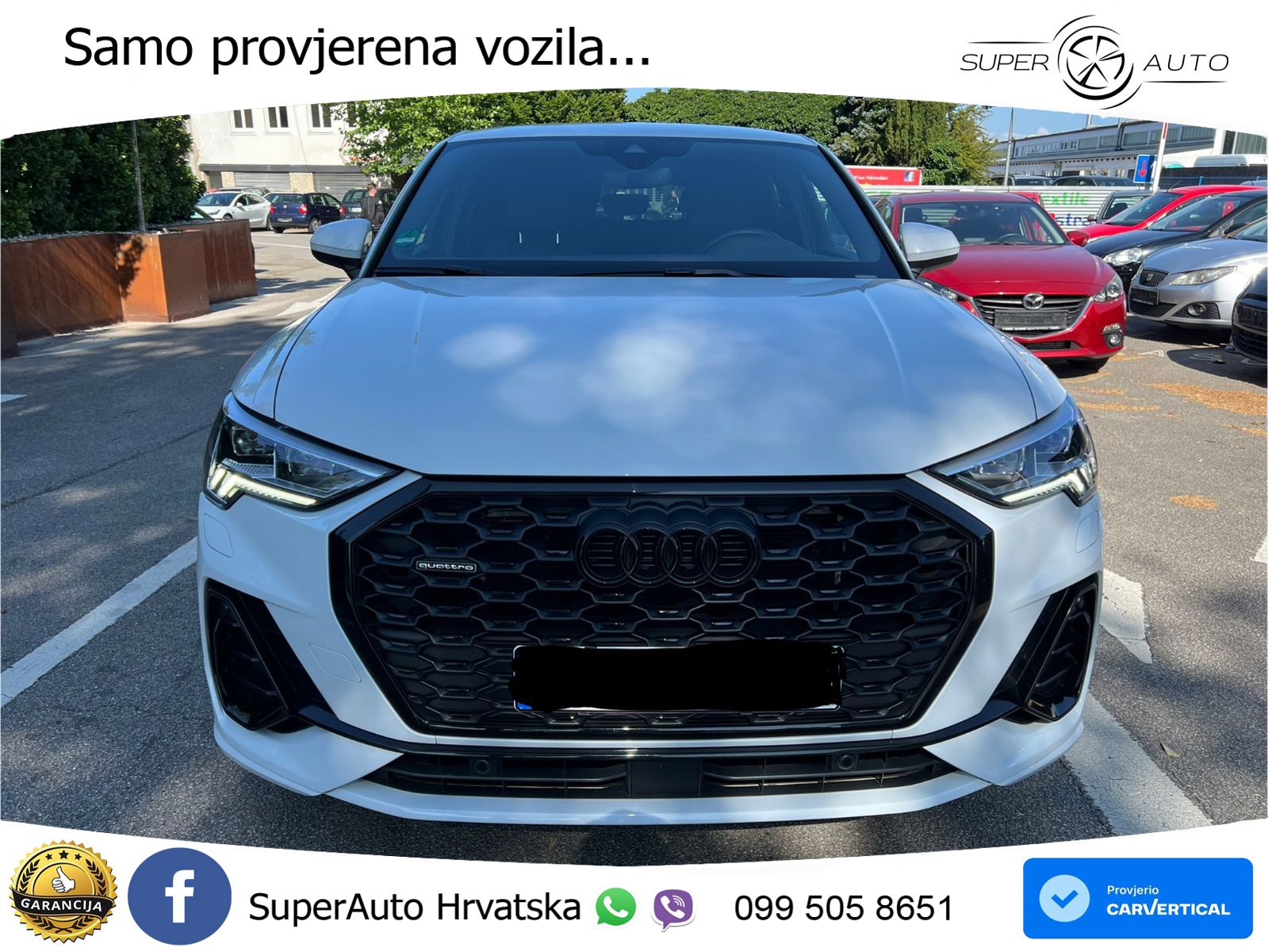 Audi Q3 Sportback 40 TDI (200 KS) quattro S tronic S line LED+GR SJED+ACC