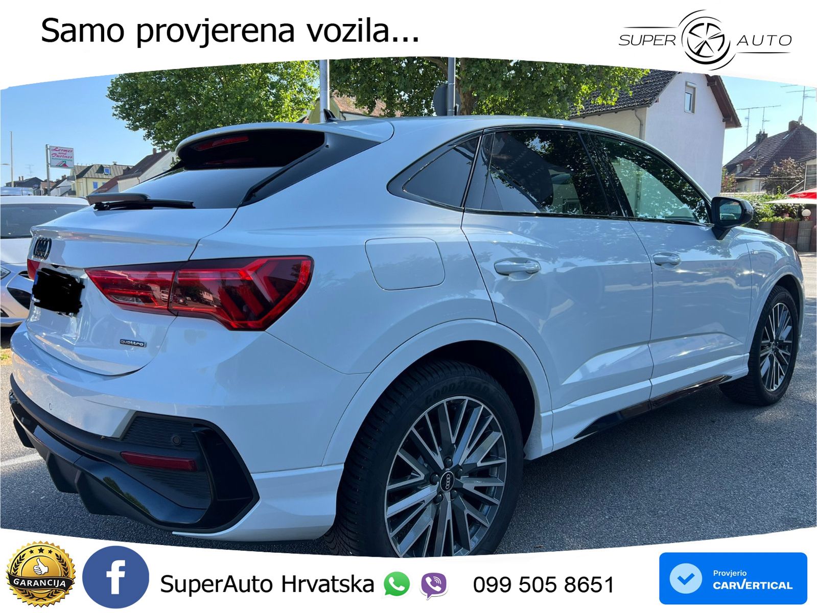 Audi Q3 Sportback 40 TDI (200 KS) quattro S tronic S line LED+GR SJED+ACC