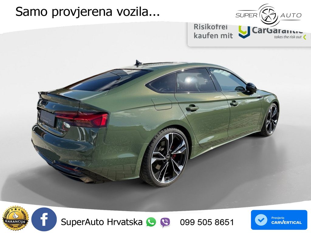 Audi A5 Sportback 45 TFSI (265 KS) quattro S tronic S line MATRIX+GR SJED+KAM