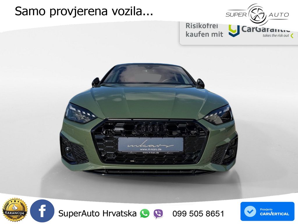 Audi A5 Sportback 45 TFSI (265 KS) quattro S tronic S line MATRIX+GR SJED+KAM