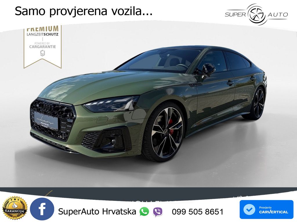 Audi A5 Sportback 45 TFSI (265 KS) quattro S tronic S line MATRIX+GR SJED+KAM