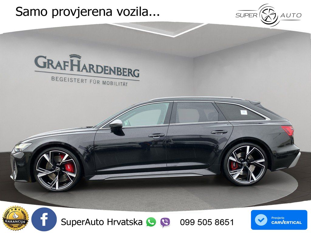 Audi RS6 Avant 4.0 TFSI V8 performance (630 KS)  quattro tiptronic Kuka ZRAČNI+ACC+4xGR SJED+KAM