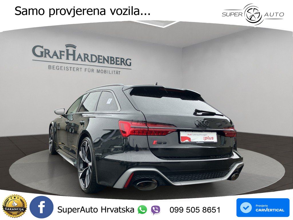 Audi RS6 Avant 4.0 TFSI V8 performance (630 KS)  quattro tiptronic Kuka ZRAČNI+ACC+4xGR SJED+KAM