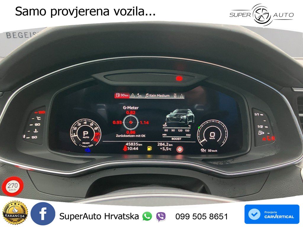 Audi RS6 Avant 4.0 TFSI V8 performance (630 KS)  quattro tiptronic Kuka ZRAČNI+ACC+4xGR SJED+KAM