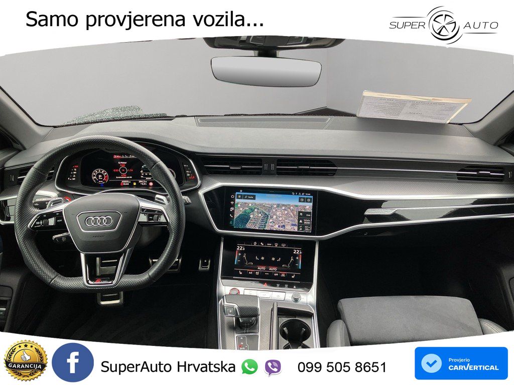 Audi RS6 Avant 4.0 TFSI V8 performance (630 KS)  quattro tiptronic Kuka ZRAČNI+ACC+4xGR SJED+KAM