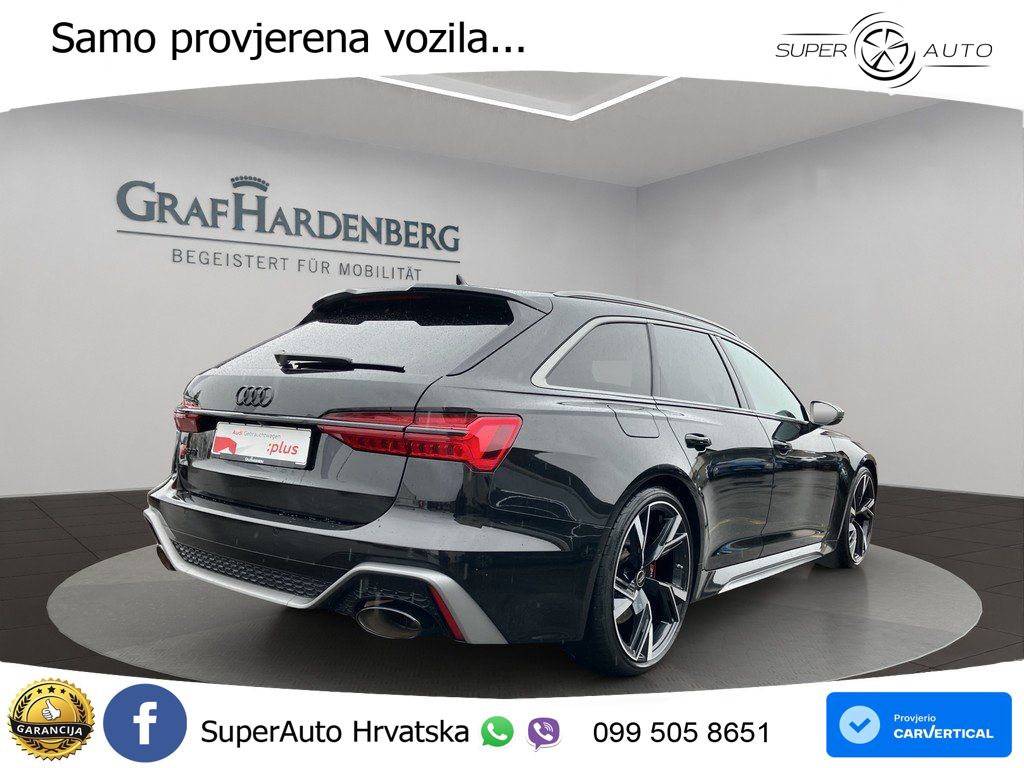 Audi RS6 Avant 4.0 TFSI V8 performance (630 KS)  quattro tiptronic Kuka ZRAČNI+ACC+4xGR SJED+KAM