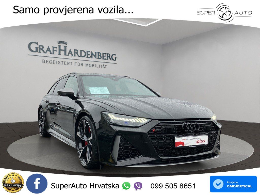 Audi RS6 Avant 4.0 TFSI V8 performance (630 KS)  quattro tiptronic Kuka ZRAČNI+ACC+4xGR SJED+KAM
