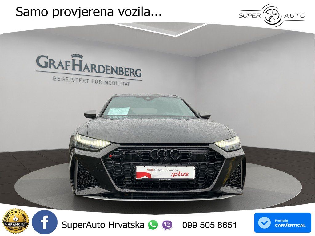 Audi RS6 Avant 4.0 TFSI V8 performance (630 KS)  quattro tiptronic Kuka ZRAČNI+ACC+4xGR SJED+KAM