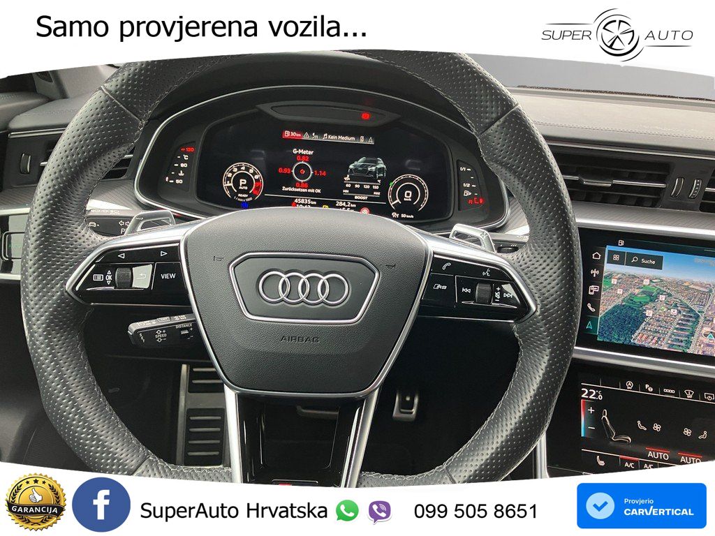 Audi RS6 Avant 4.0 TFSI V8 performance (630 KS)  quattro tiptronic Kuka ZRAČNI+ACC+4xGR SJED+KAM