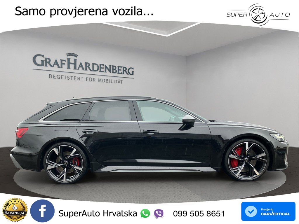 Audi RS6 Avant 4.0 TFSI V8 performance (630 KS)  quattro tiptronic Kuka ZRAČNI+ACC+4xGR SJED+KAM