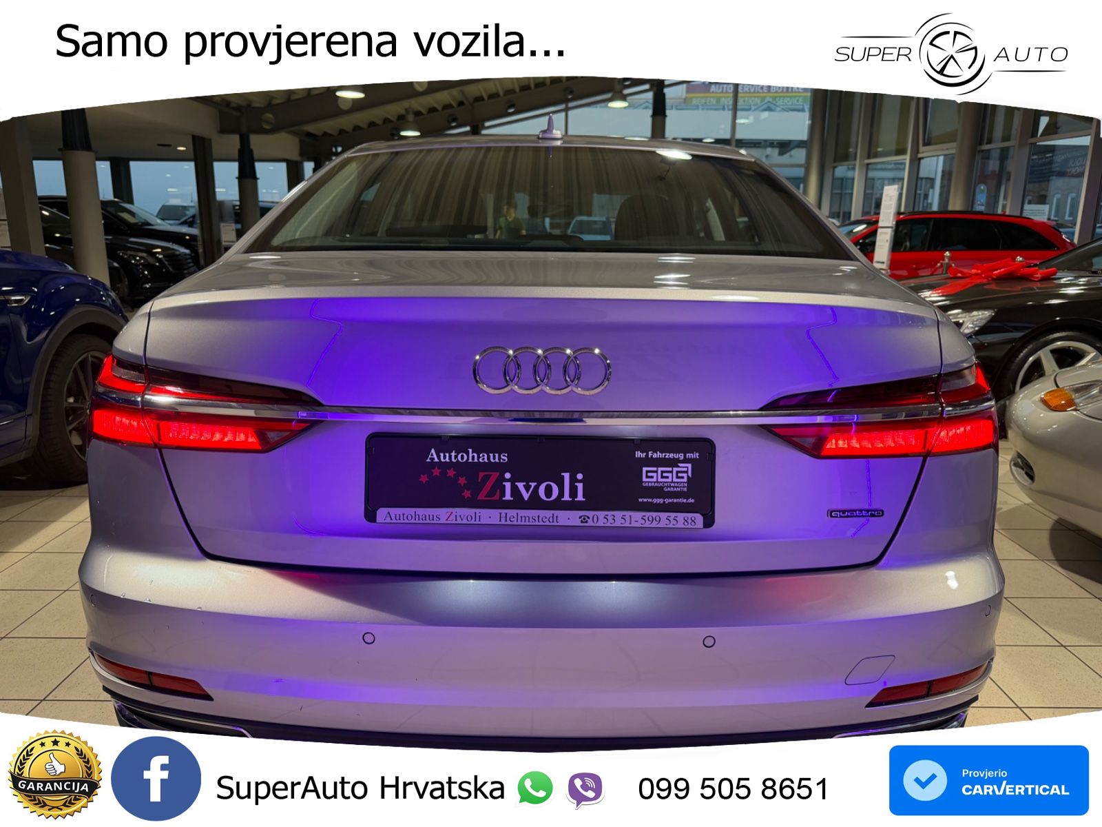 Audi A6 50 TFSIe (299 KS) quattro ultra S tronic LED+GR SJED+ACC