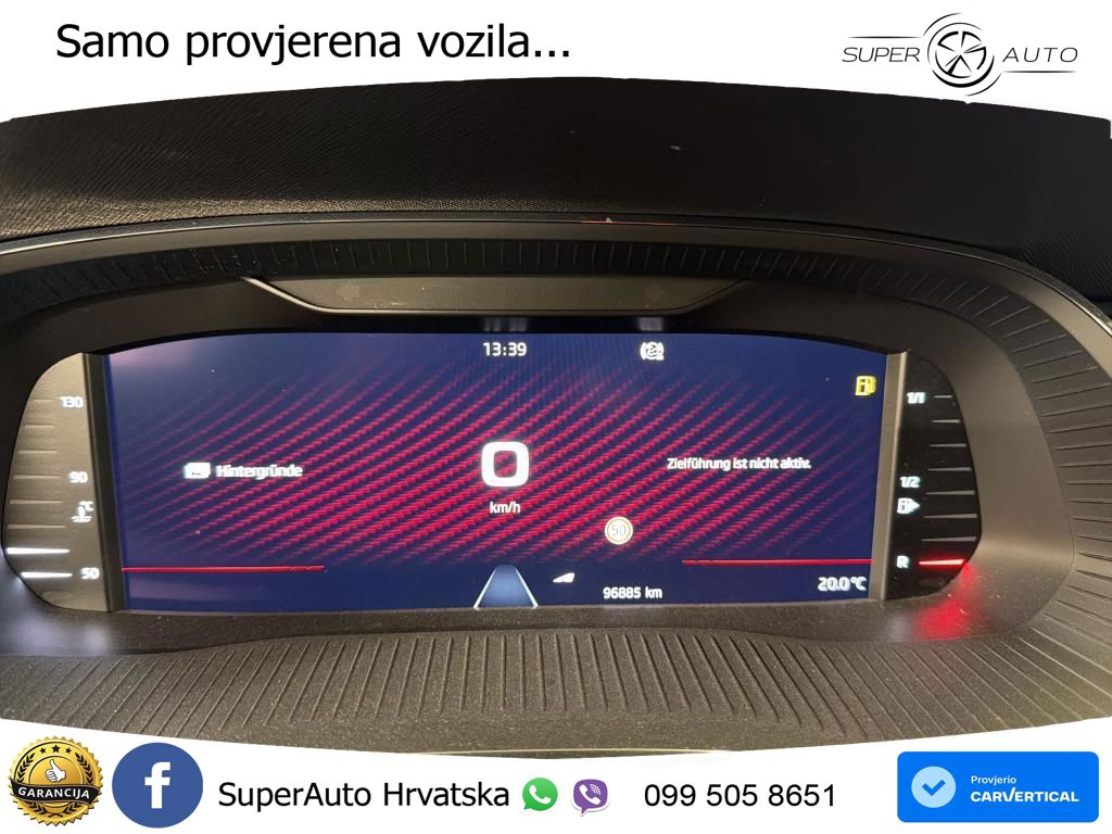 Škoda Octavia Combi RS 2.0 TSI (245 KS) LED+GR SJED+ACC