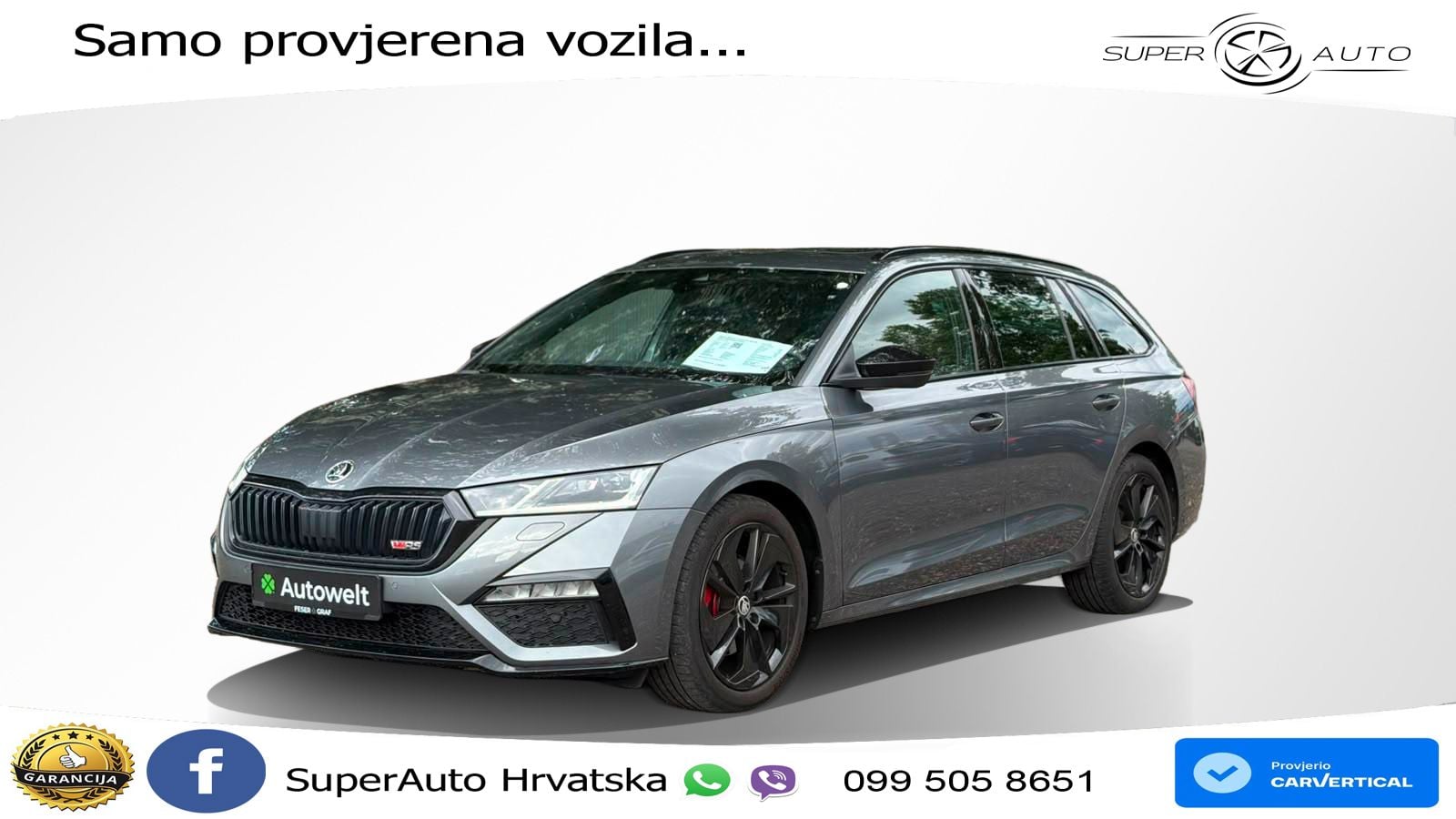 Škoda Octavia Combi RS 2.0 TDI (200 KS) 4x4 DSG MATRIX+GR SJED+KAM