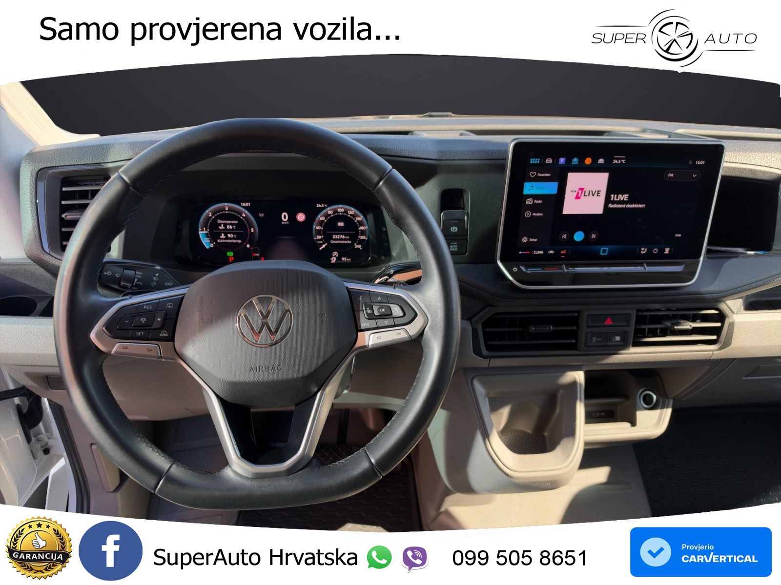 Volkswagen Crafter L4H3 7 Sitzer Automatik AHK 270° Türen 177 KS