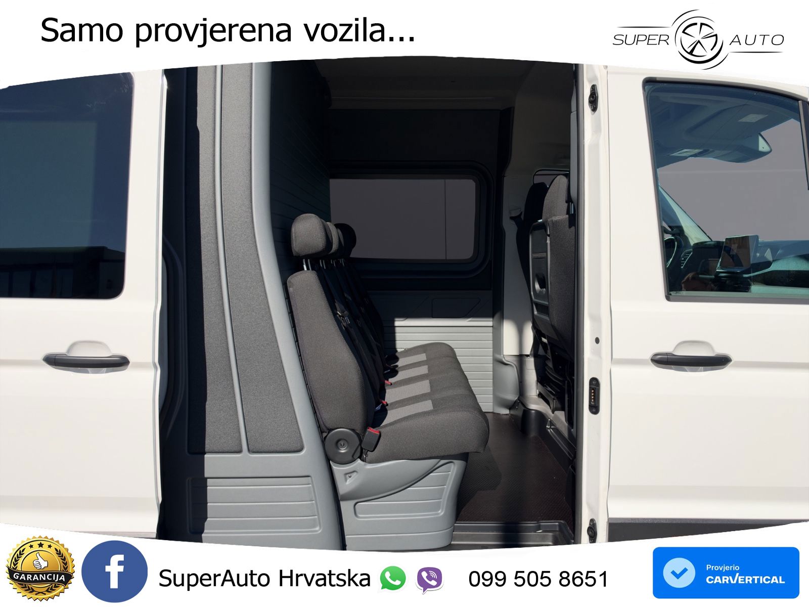 Volkswagen Crafter L4H3 7 Sitzer Automatik AHK 270° Türen 177 KS
