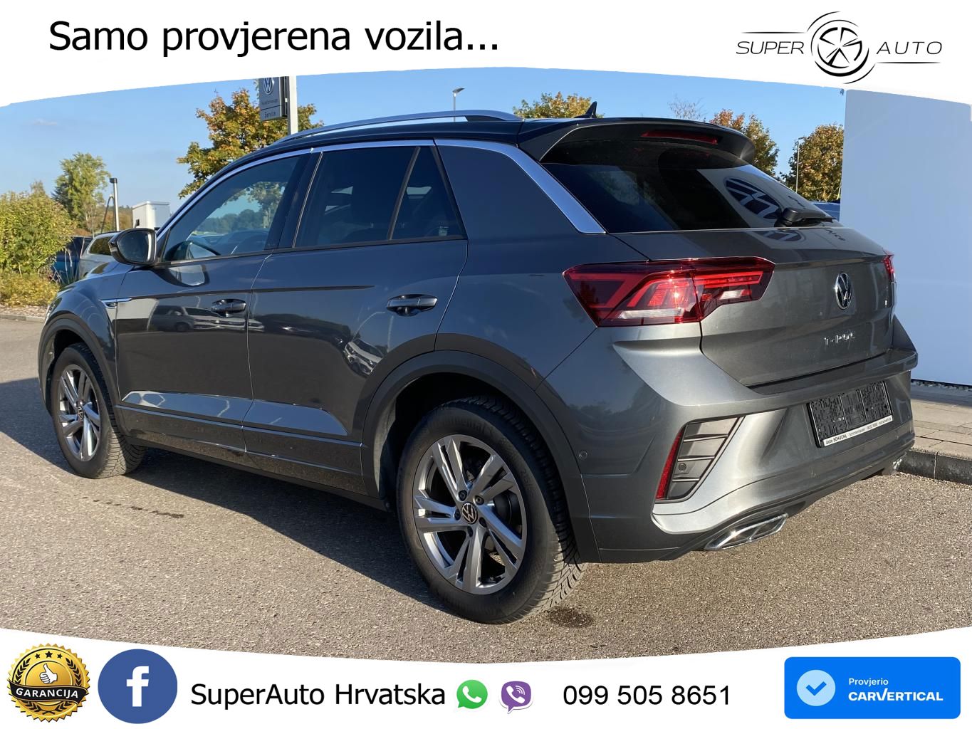 Volkswagen T-Roc 1.5 TSI (150 KS) DSG R-Line LED+GR SJED+ACC