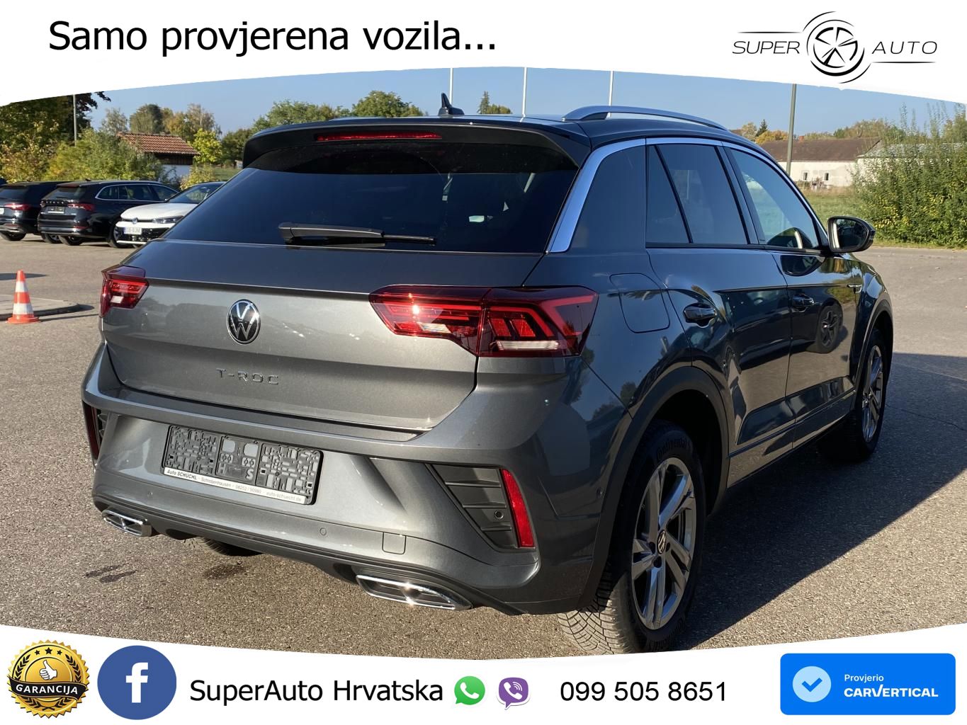 Volkswagen T-Roc 1.5 TSI (150 KS) DSG R-Line LED+GR SJED+ACC